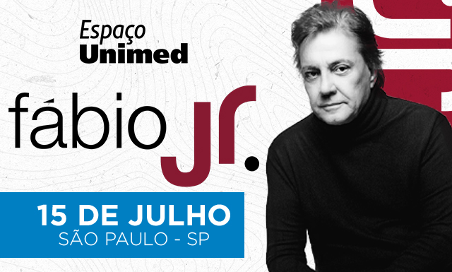 Fábio Jr. se apresenta no Espaço Unimed na sexta-feira, dia 15 de Julho
